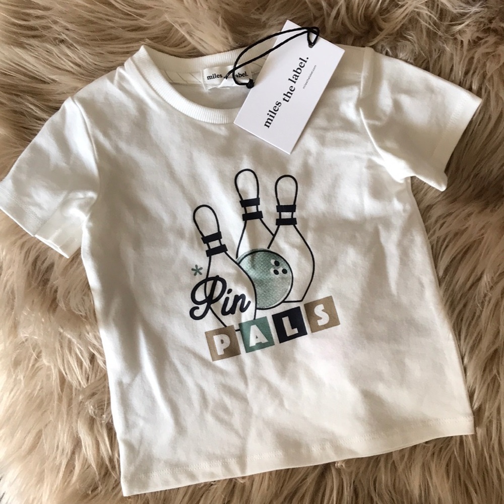 miles the label bowling tee